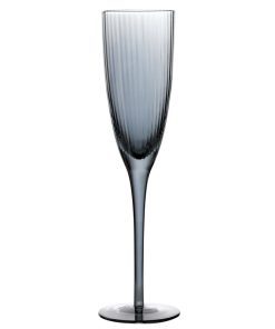 Luigi Bormioli Decco Smoke Luster Champagne Flutes 7oz 200ml