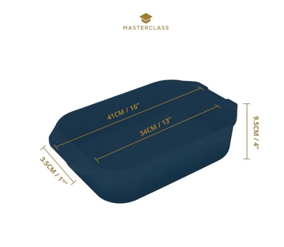 MasterClass Large Roasting Tin with Handles – Metallic Blue - Image 2