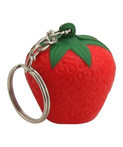Stress Strawberry Key Ring