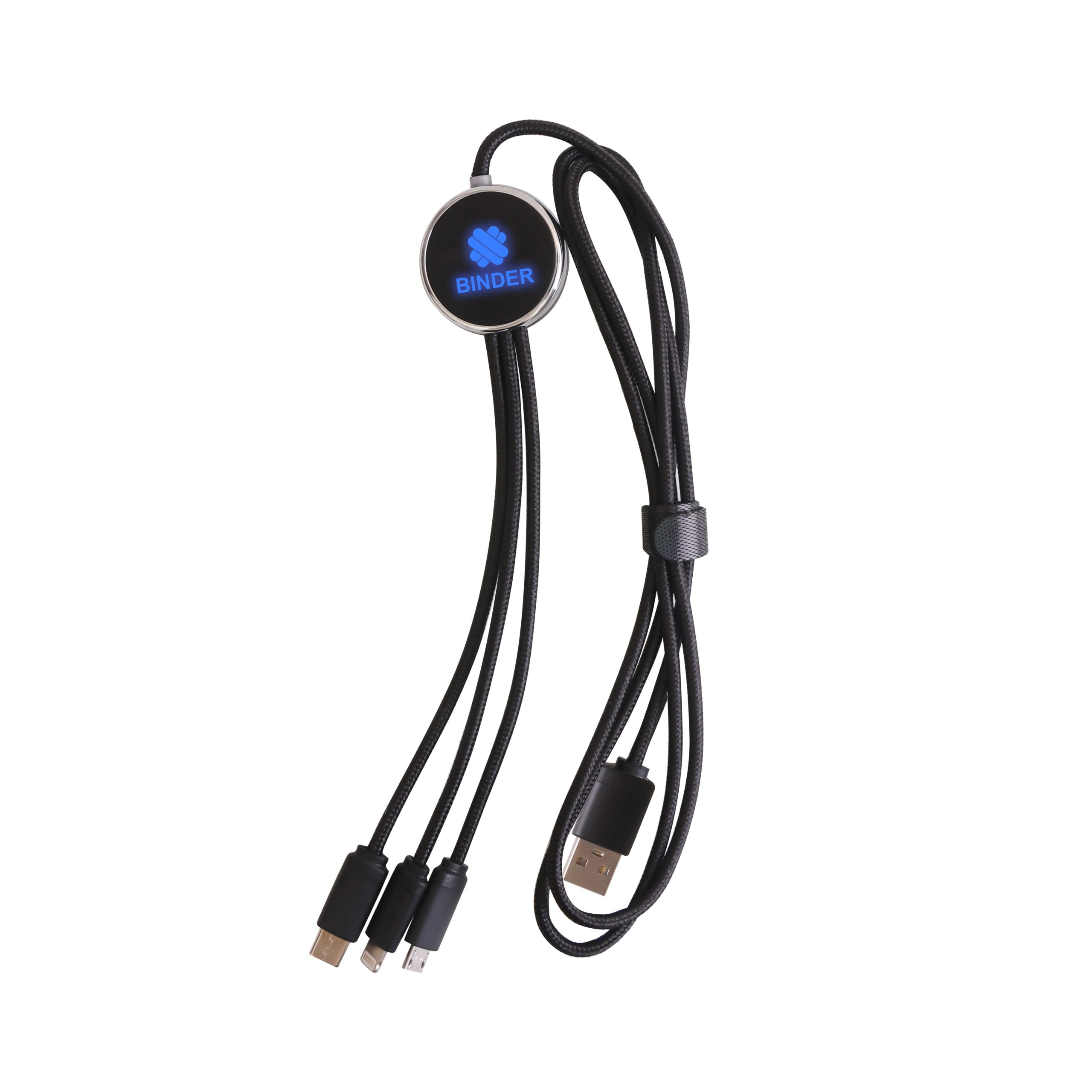 3-In-1 Light Up 1.2m Long Charging Cable - Image 2