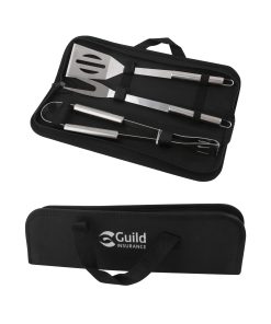 3 Pieces Barbecue Tools With Pouch