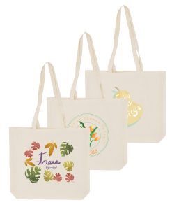 170gsm Long Handle Calico Bag with Gusset