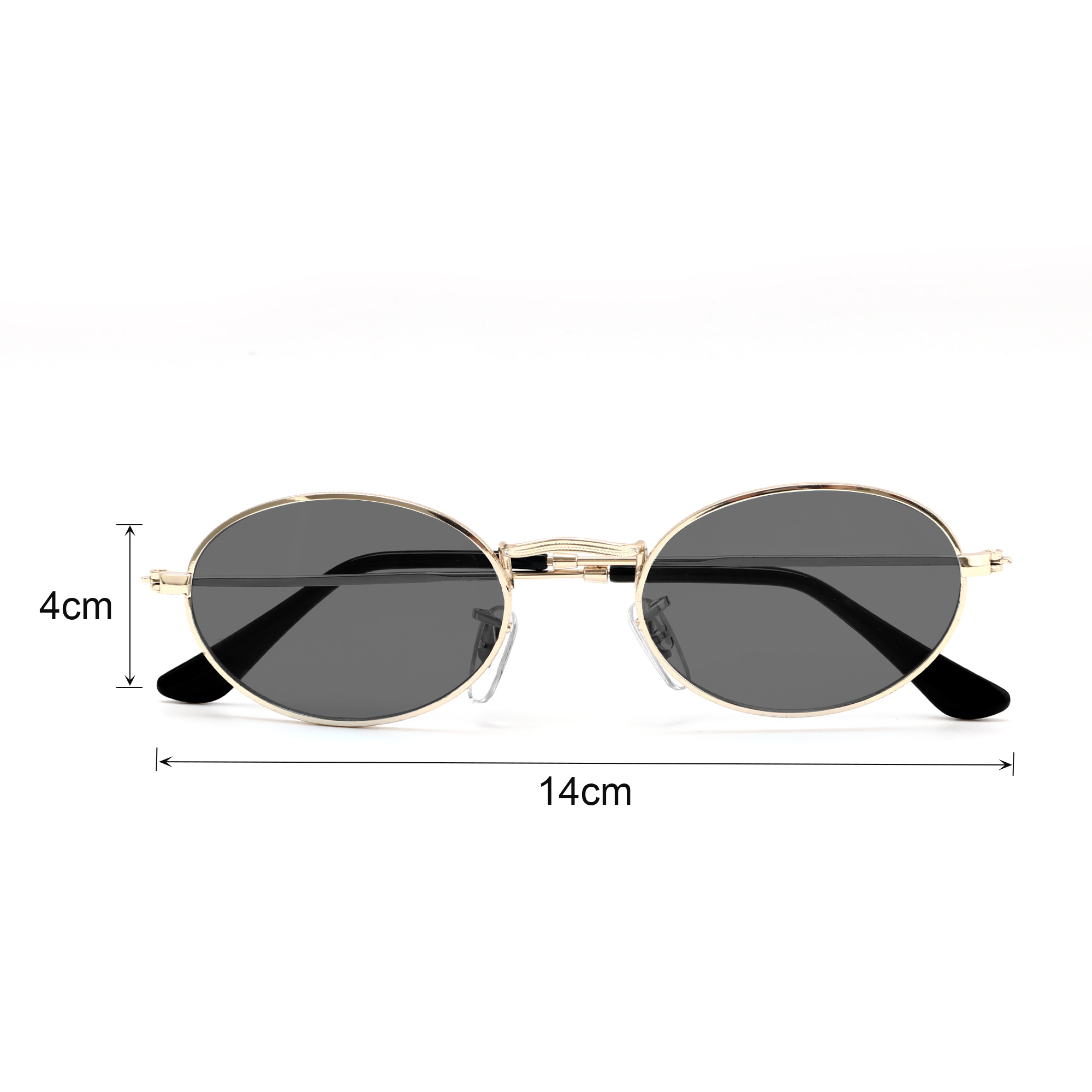 Oval Retro Sunglasses - Image 4