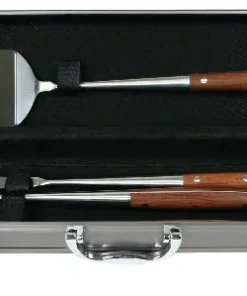 BBQ set 3 piece in a aluminium carry case